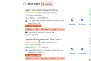 "Pest control Nairobi business in Nairobi